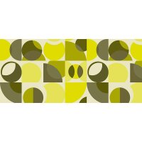 Digitaldruck-Tapete Circles Artwork 2 Architects Paper...