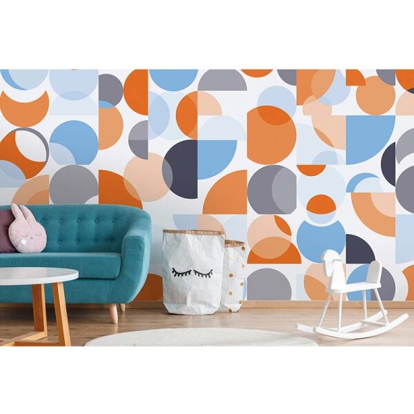 Digitaldruck-Tapete Coloured Circles 2 Architects Paper (DD117655)