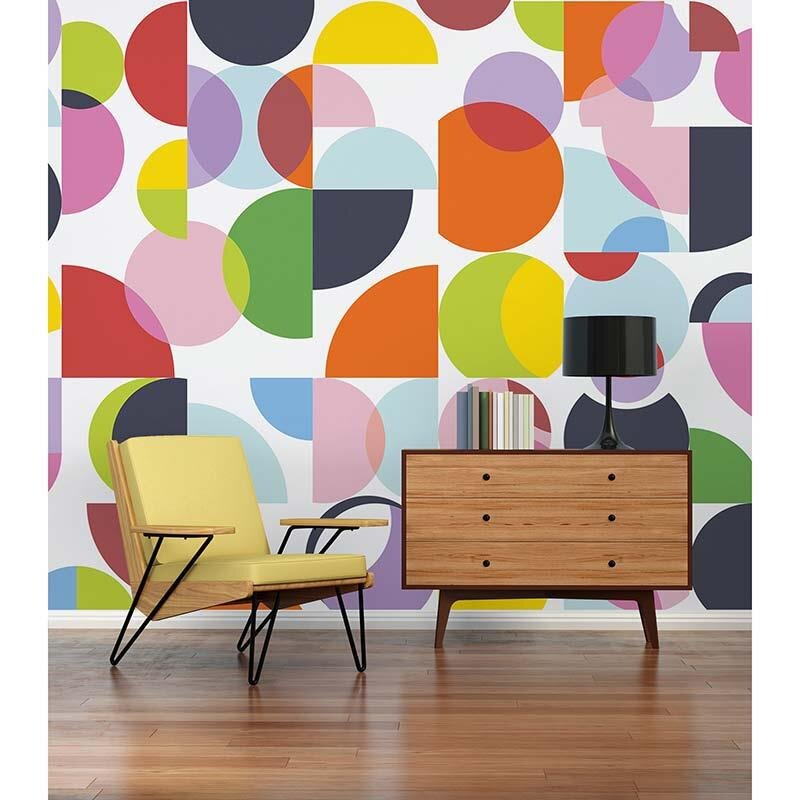 Digitaldruck-Tapete Coloured Circles 1 Architects Paper (DD117650)