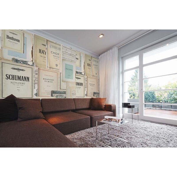 Digitaldruck-Tapete Sheet of Music 1 Architects Paper (DD117380)