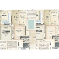 Digitaldruck-Tapete Sheet of Music 1 Architects Paper...