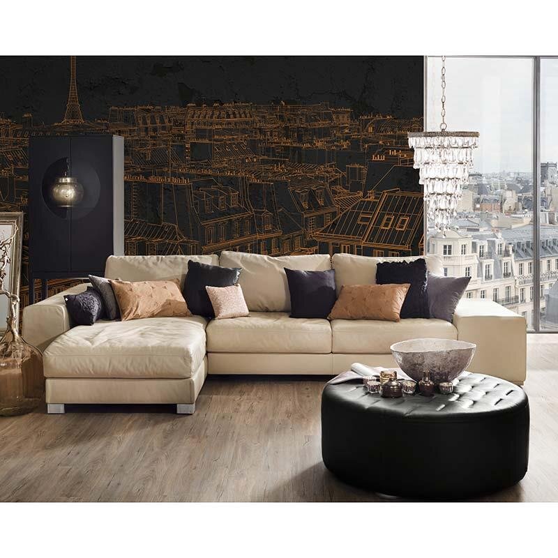 Digitaldruck-Tapete View of Paris 3 Architects Paper (DD117360)