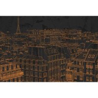 DD117360 Digitaldruck-Tapete View of Paris 3 Putz Optik...