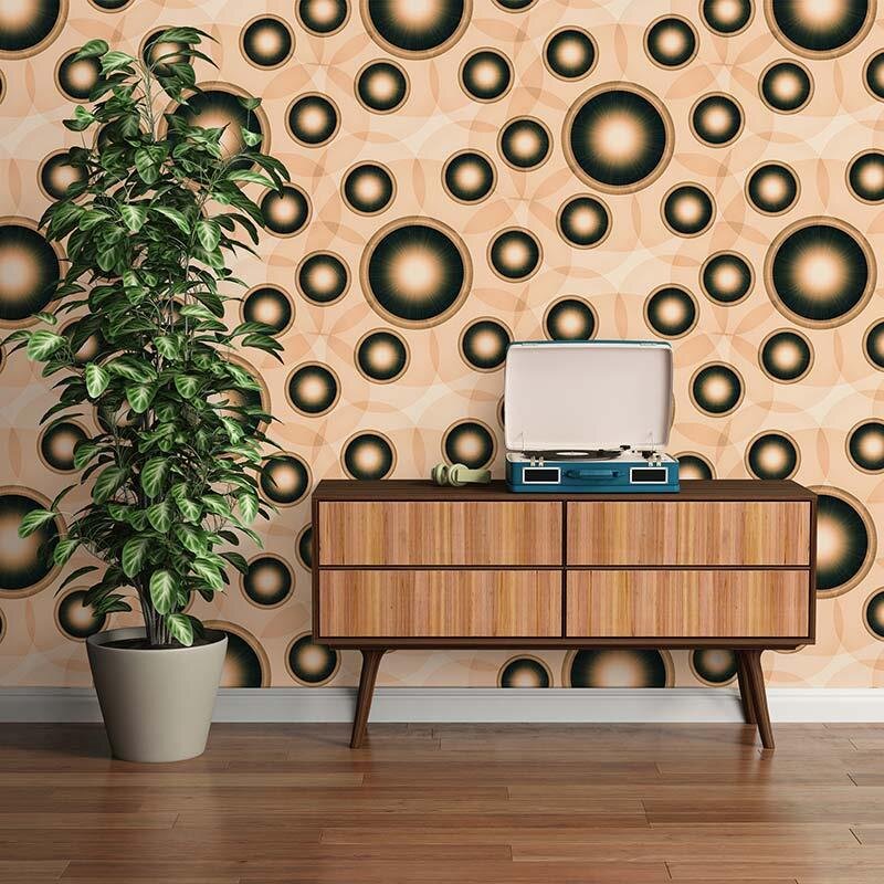 Digitaldruck-Tapete Circle Artwork 2 Architects Paper (DD117290)