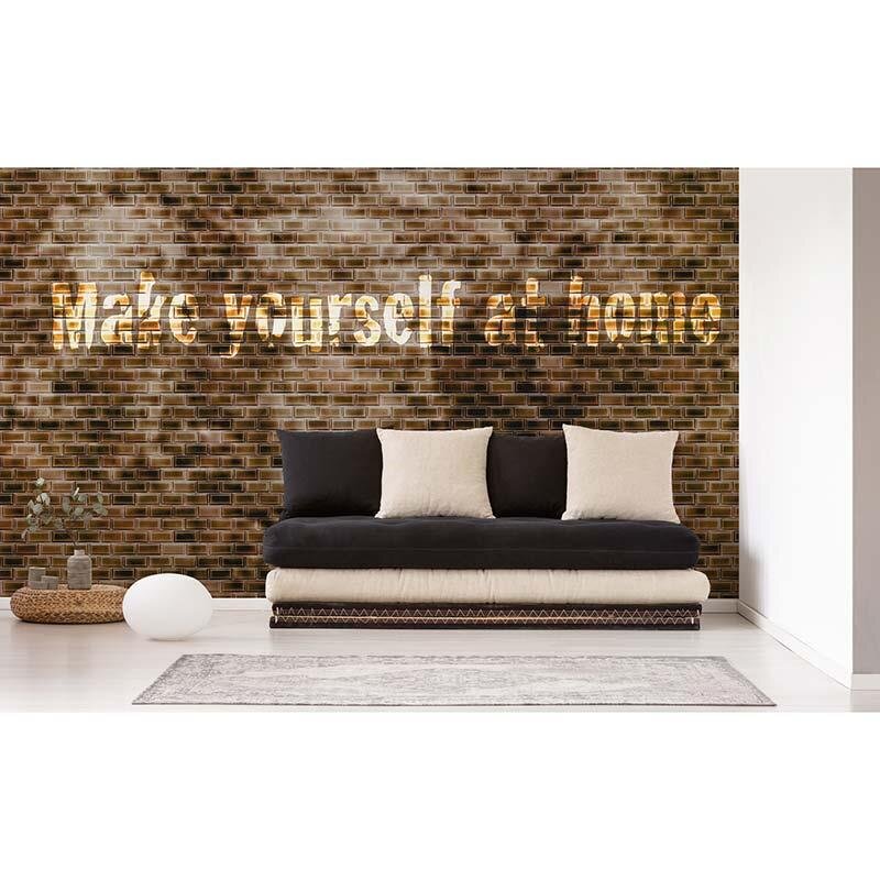 Digitaldruck-Tapete Brown Tiles Architects Paper (DD117090)