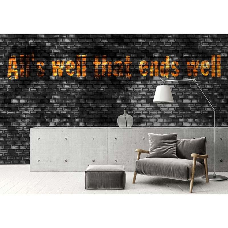 Digitaldruck-Tapete Black Tiles Architects Paper (DD117085)