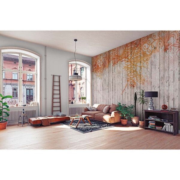 Digitaldruck-Tapete Concrete Ornament 1 Architects Paper (DD117000)