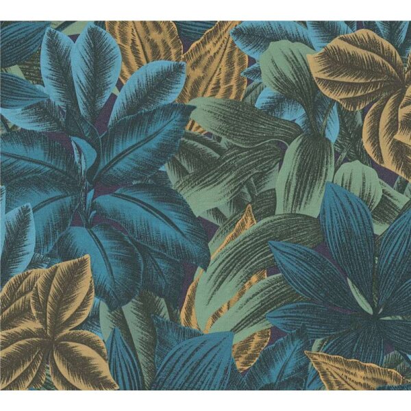 Tapete Blau, Grün livingwalls Vliestapete (392221)