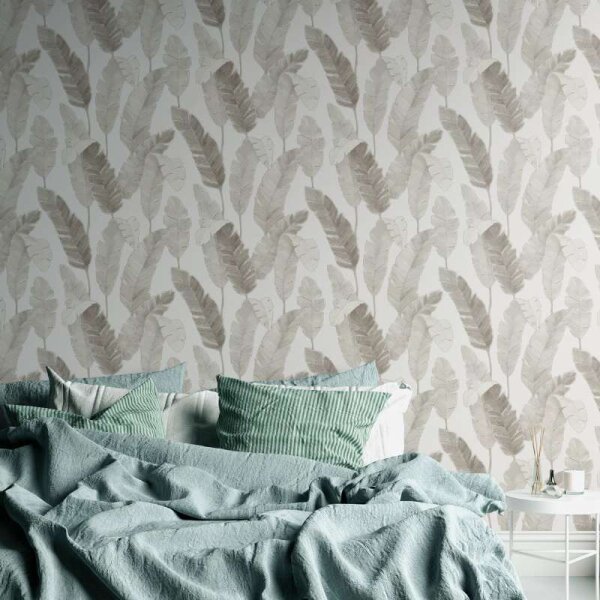 Tapete Beige, Creme, Grau, Weiß livingwalls Vliestapete (392185)