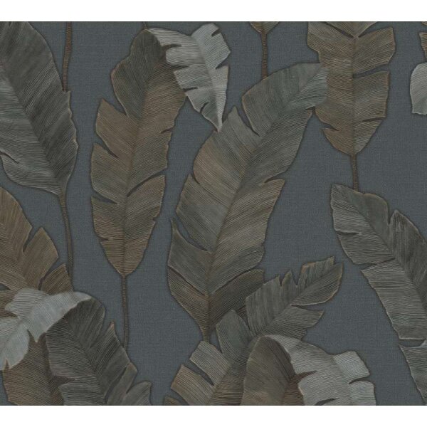 Tapete Braun, Grün, Petrol livingwalls Vliestapete (392183)