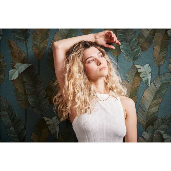 Tapete Braun, Grün, Petrol livingwalls Vliestapete (392183)