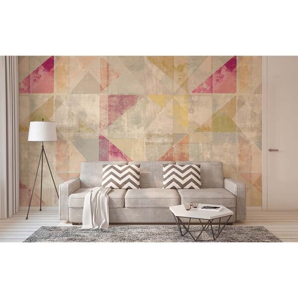 Digitaldruck-Tapete Used Triangle 3 Architects Paper (DD116800)