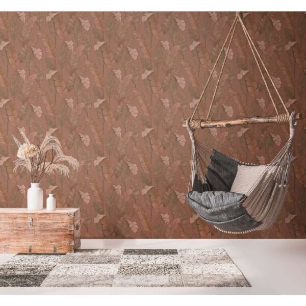 Tapete Braun, Rot livingwalls Vliestapete (392181)