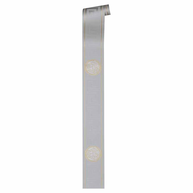 Tapete Grau, Silber, Gold, Kupfer VERSACE Satintapete (935225)