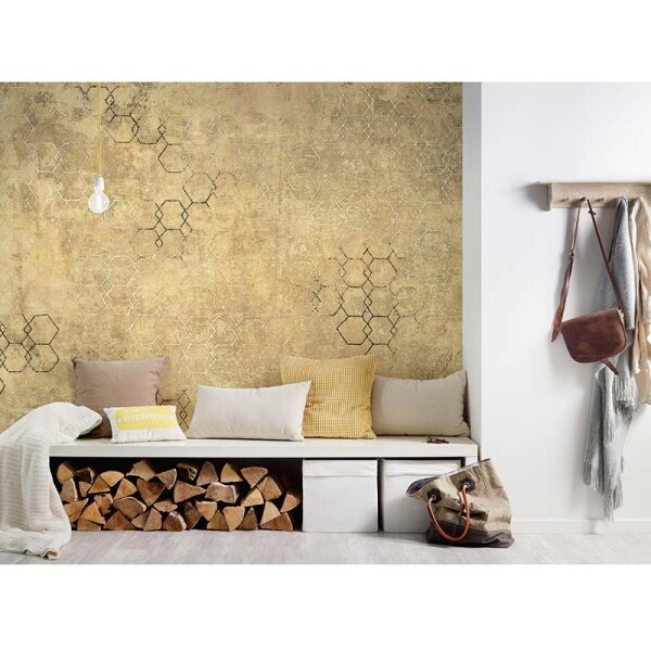 Digitaldruck-Tapete Hexagon Art 3 Architects Paper (DD116715)