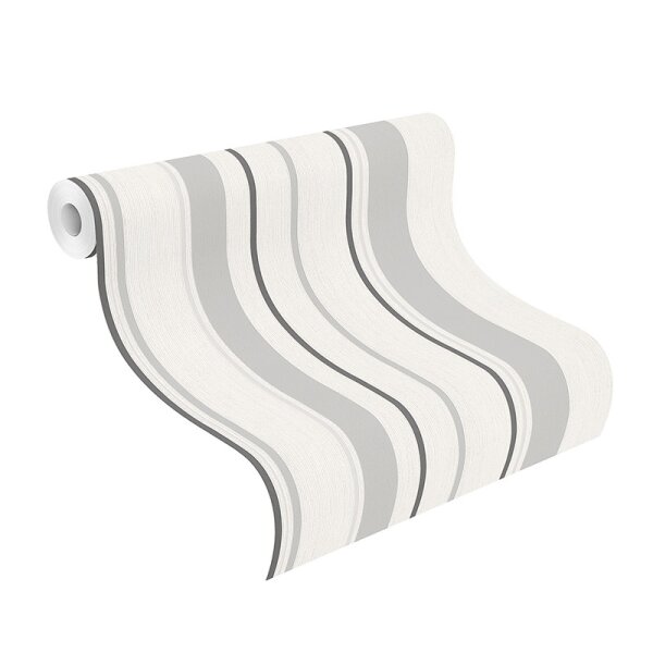 Tapete Beige, Creme, Grau, Silber, Weiß Rasch Vliestapete (536256)