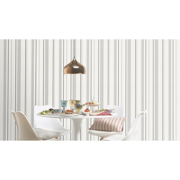 Tapete Beige, Creme, Grau, Silber, Weiß Rasch Vliestapete (536256)