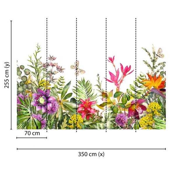 Digitaldruck-Tapete Motley Flowers livingwalls (DD118799)