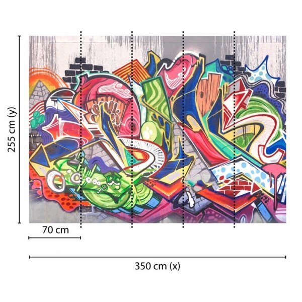 Digitaldruck-Tapete Graffiti livingwalls (DD118790)