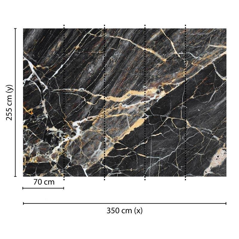 Digitaldruck-Tapete Black Gold Marble livingwalls (DD118762)