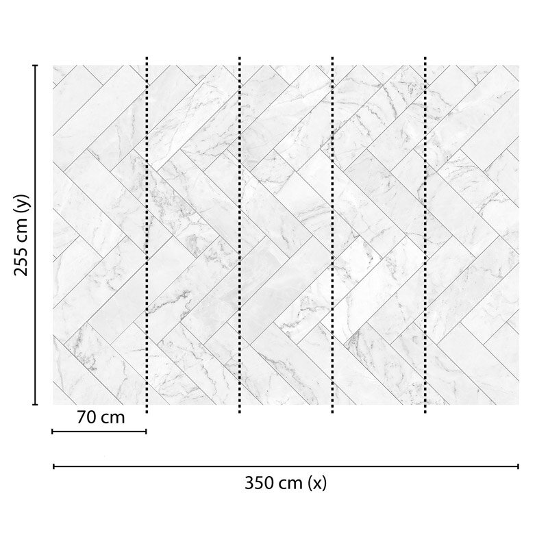 Digitaldruck-Tapete Marble Tiles livingwalls (DD118758)