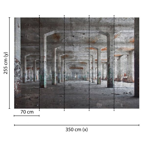 Digitaldruck-Tapete Concrete Posts livingwalls (DD118746)