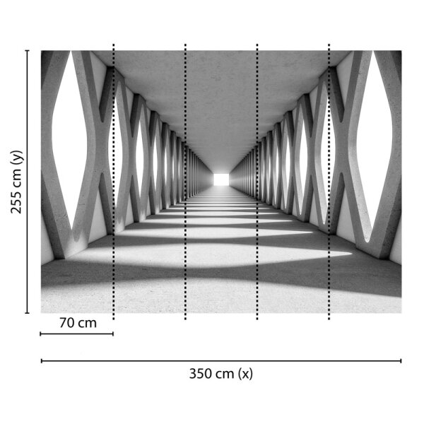 Digitaldruck-Tapete Grey Aisle livingwalls (DD118744)