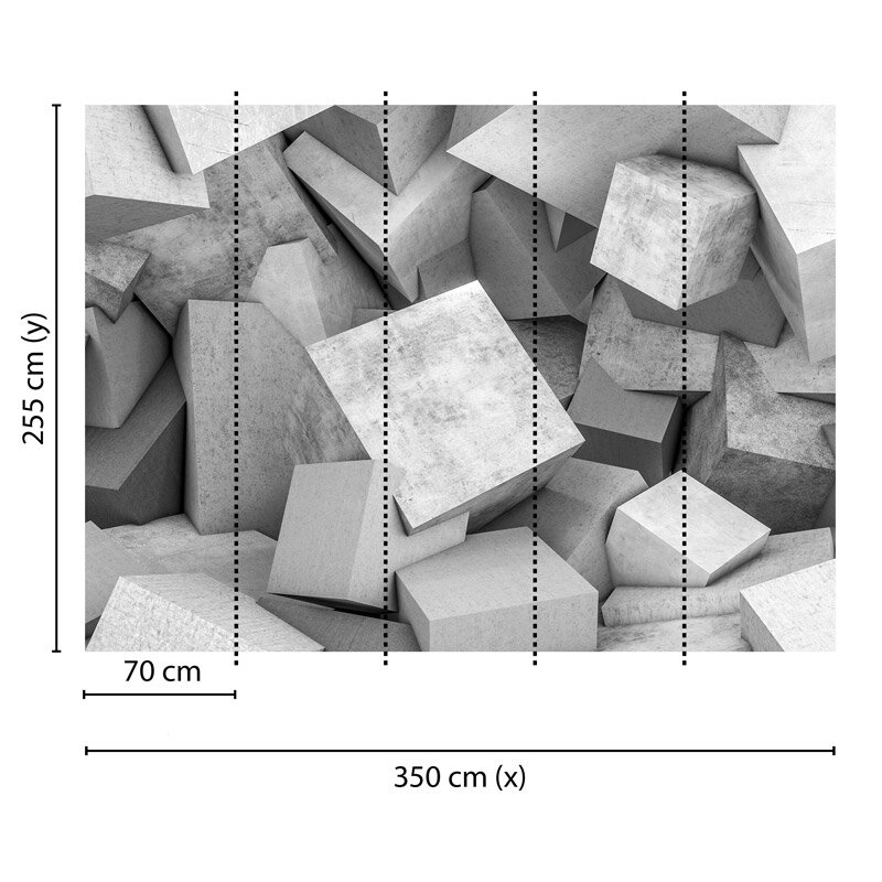 Digitaldruck-Tapete Concrete Blocks 1 livingwalls (DD118734)