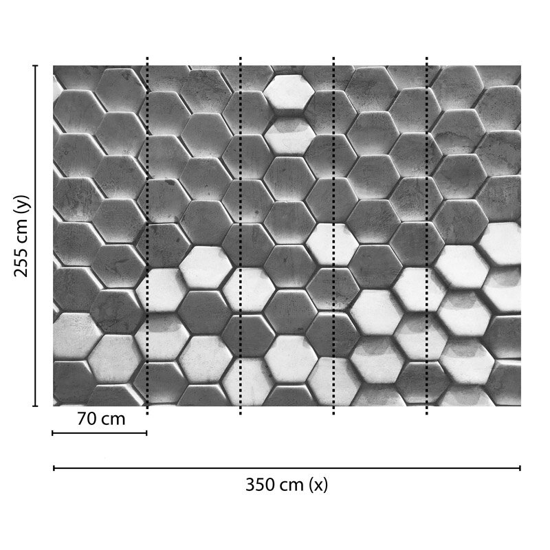 Digitaldruck-Tapete Hexagon Surface 1 livingwalls (DD118722)