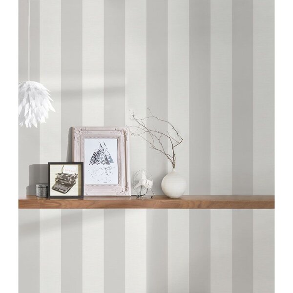 Tapete Weiß, Grau, Silber AS-Creation Vliestapete (314031)