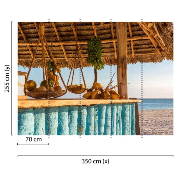 Digitaldruck-Tapete Beach Bar livingwalls (DD118658)