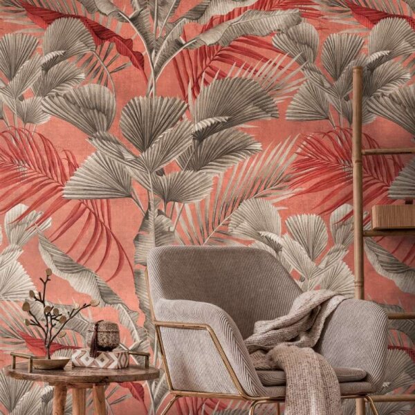 Digitaldruck-Tapete Braun, Rosa, Rot livingwalls (391854)