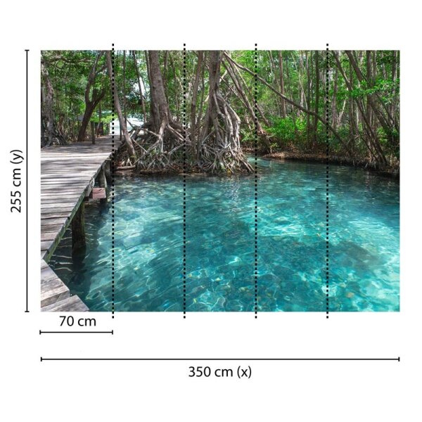Digitaldruck-Tapete Dschungle Path livingwalls (DD118638)
