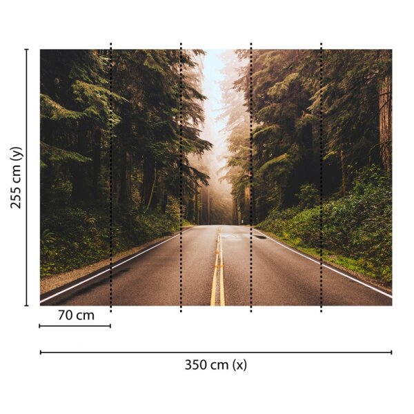 Digitaldruck-Tapete Road Trip livingwalls (DD118636)