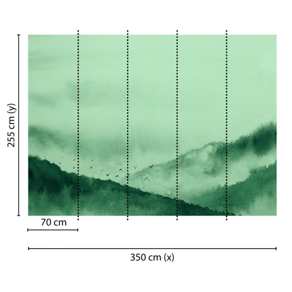 Digitaldruck-Tapete Gloomy Landscape 2 livingwalls (DD118616)
