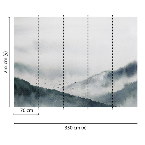 Digitaldruck-Tapete Gloomy Landscape 1 livingwalls (DD118614)