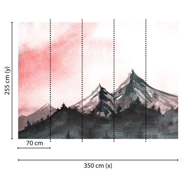 Digitaldruck-Tapete Mountain Paint 2 livingwalls (DD118608)