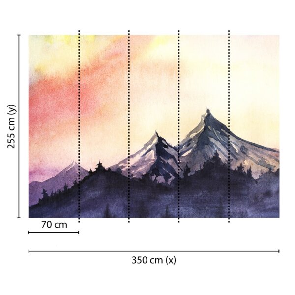 Digitaldruck-Tapete Mountain Paint 1 livingwalls (DD118606)