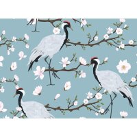 Digitaldruck-Tapete Japanese Cranes livingwalls (DD118584)