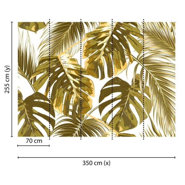 Digitaldruck-Tapete Palm Leaves 2 livingwalls (DD118574)