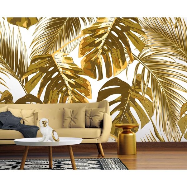 Digitaldruck-Tapete Palm Leaves 2 livingwalls (DD118574)