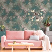 Digitaldruck-Tapete Gr&uuml;n, Rosa livingwalls (391844)