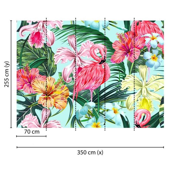 Digitaldruck-Tapete Flamingo Art 1 livingwalls (DD118564)