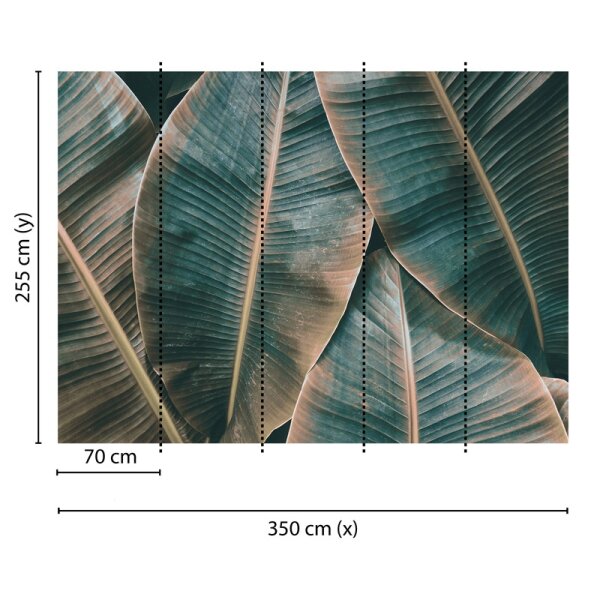 Digitaldruck-Tapete Banana Leaves 2 livingwalls (DD118562)