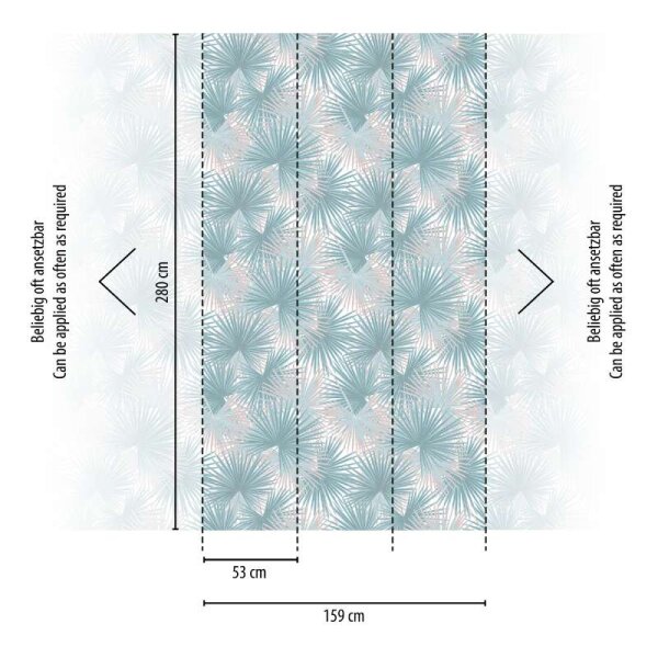 Digitaldruck-Tapete Blau, Türkis livingwalls (391843)