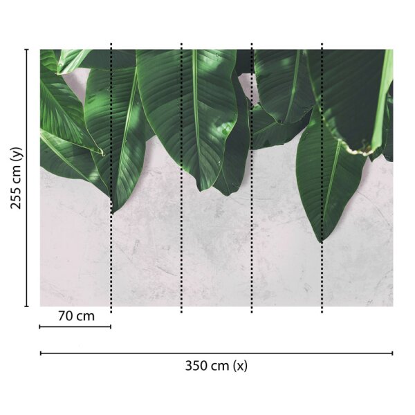 Digitaldruck-Tapete Leaves Wall 2 livingwalls (DD118546)