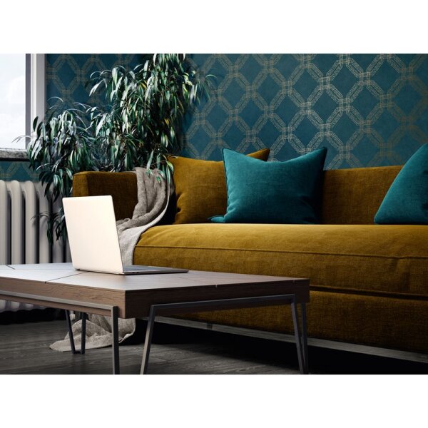 Tapete Blau, Grün, Petrol AS-Creation Vliestapete (374773)