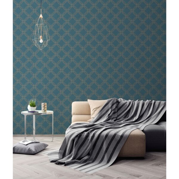 Tapete Blau, Grün, Petrol AS-Creation Vliestapete (374773)