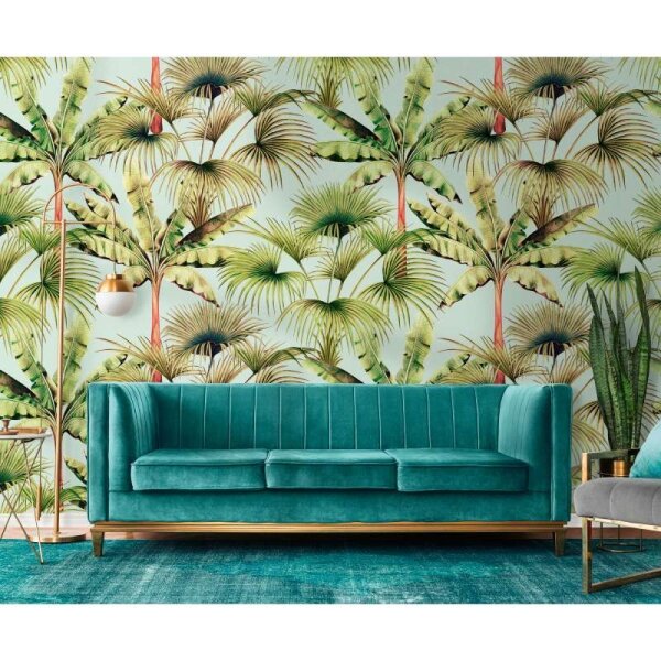 Digitaldruck-Tapete Blau, Grün livingwalls (391831)