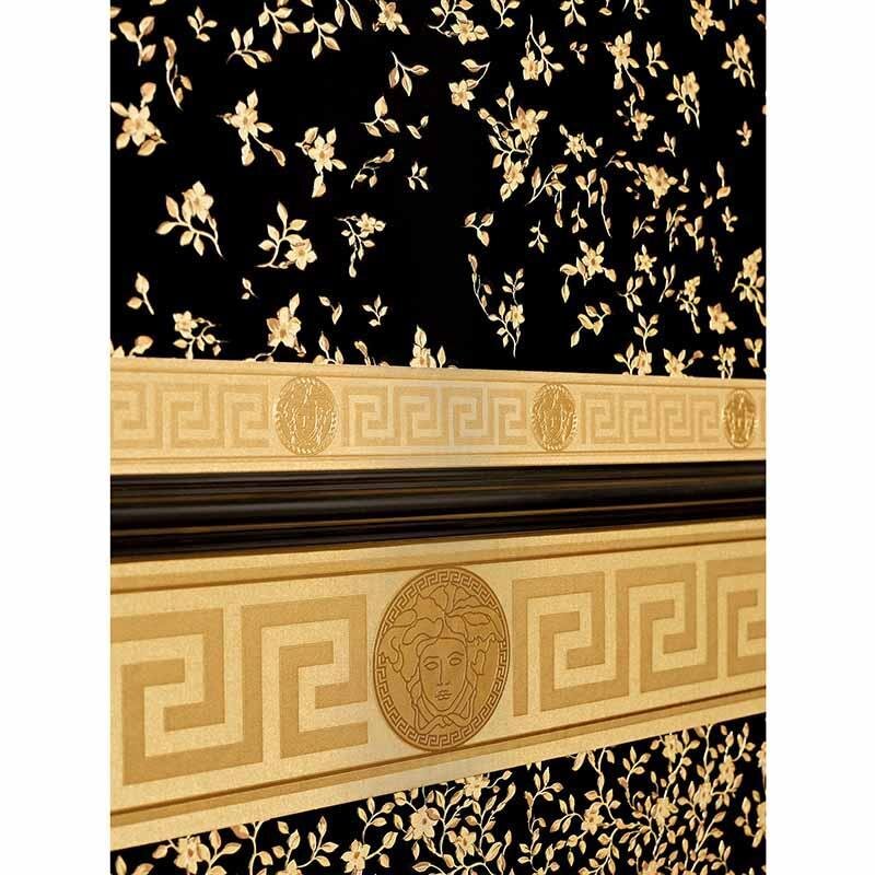 Tapete Gold, Kupfer VERSACE Satintapete (935222)